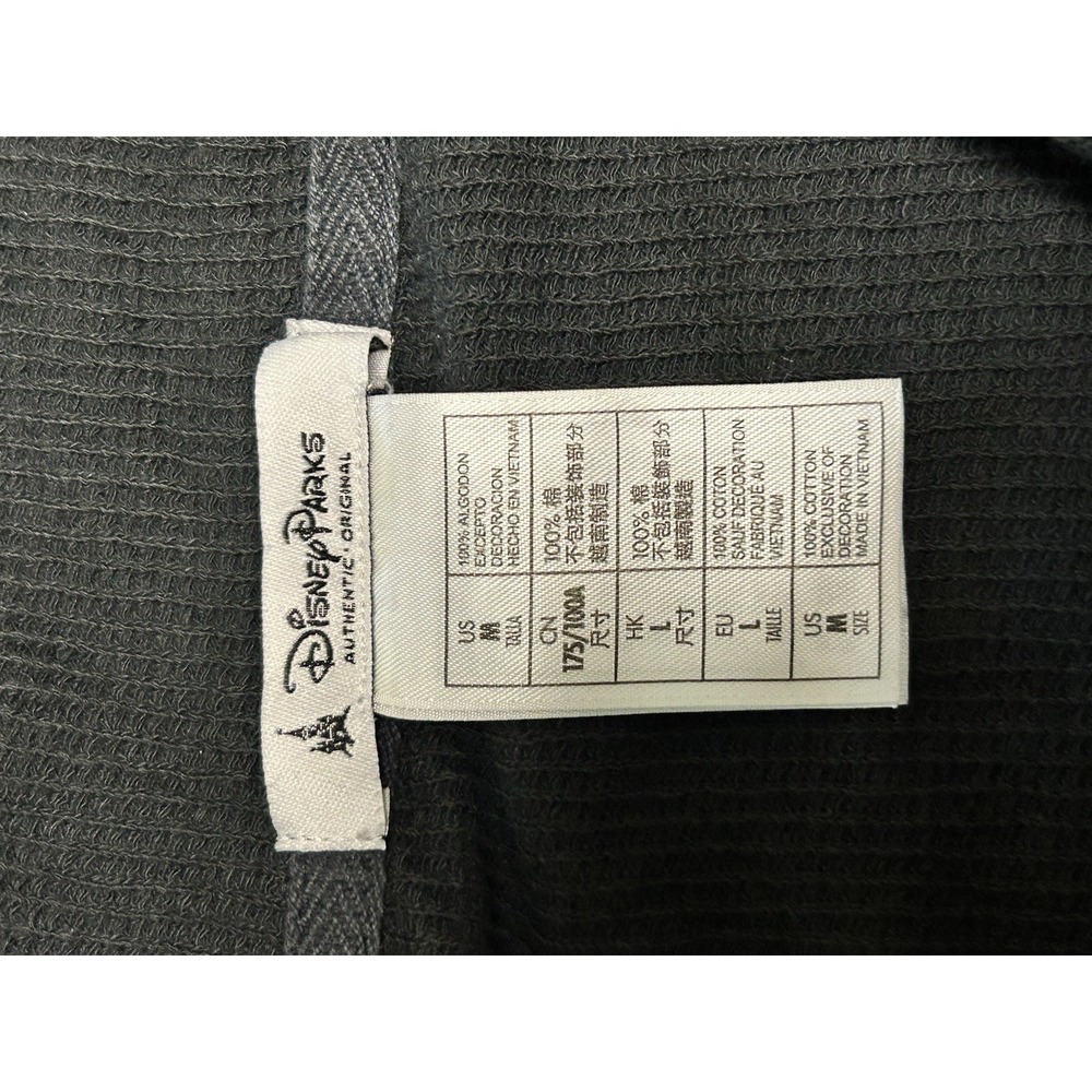 Disneyland Mens Medium Pullover Waffle 1/4 Zip Mickey Mouse Disney Parks - Picture 3 of 6